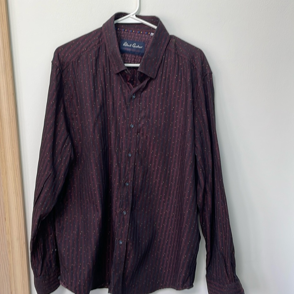 Robert Graham flip cuff shirt XXL